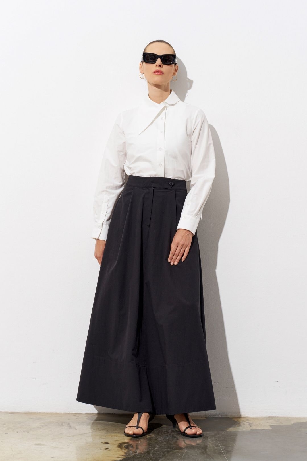 Maren Poplin Maxi Etek